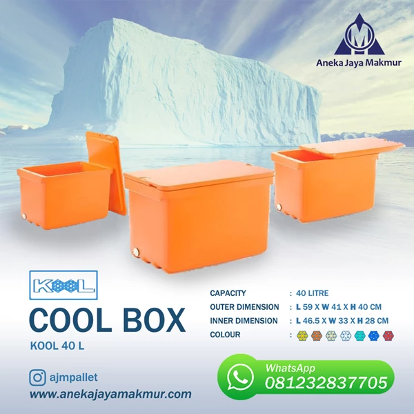stretch Plumber radius Jual Cooler Box Pendingin KOOL 40 Liter Surabaya | Aneka Jaya Makmur