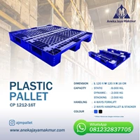 Plastic Pallet Size 120 x 120 x 16 cm Colour BLUE