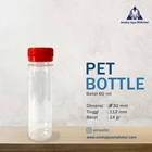 Botol Plastik PET 60 ml Warna Bening 1