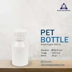 Plastic Botol Fertilizer PET 250 cc smooth surface 1